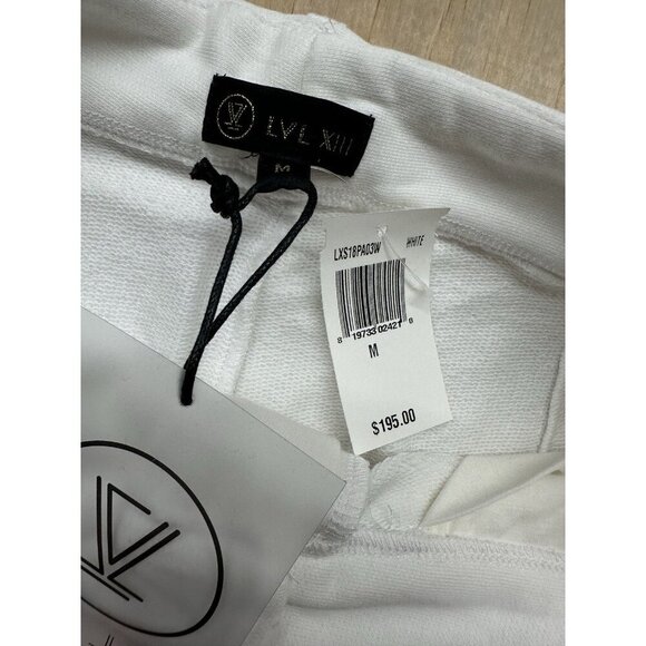 LVL XIII Level 13 Track Suit Jogger Game Day Fit Men’s M White Fleece NWTs - Picture 7 of 8
